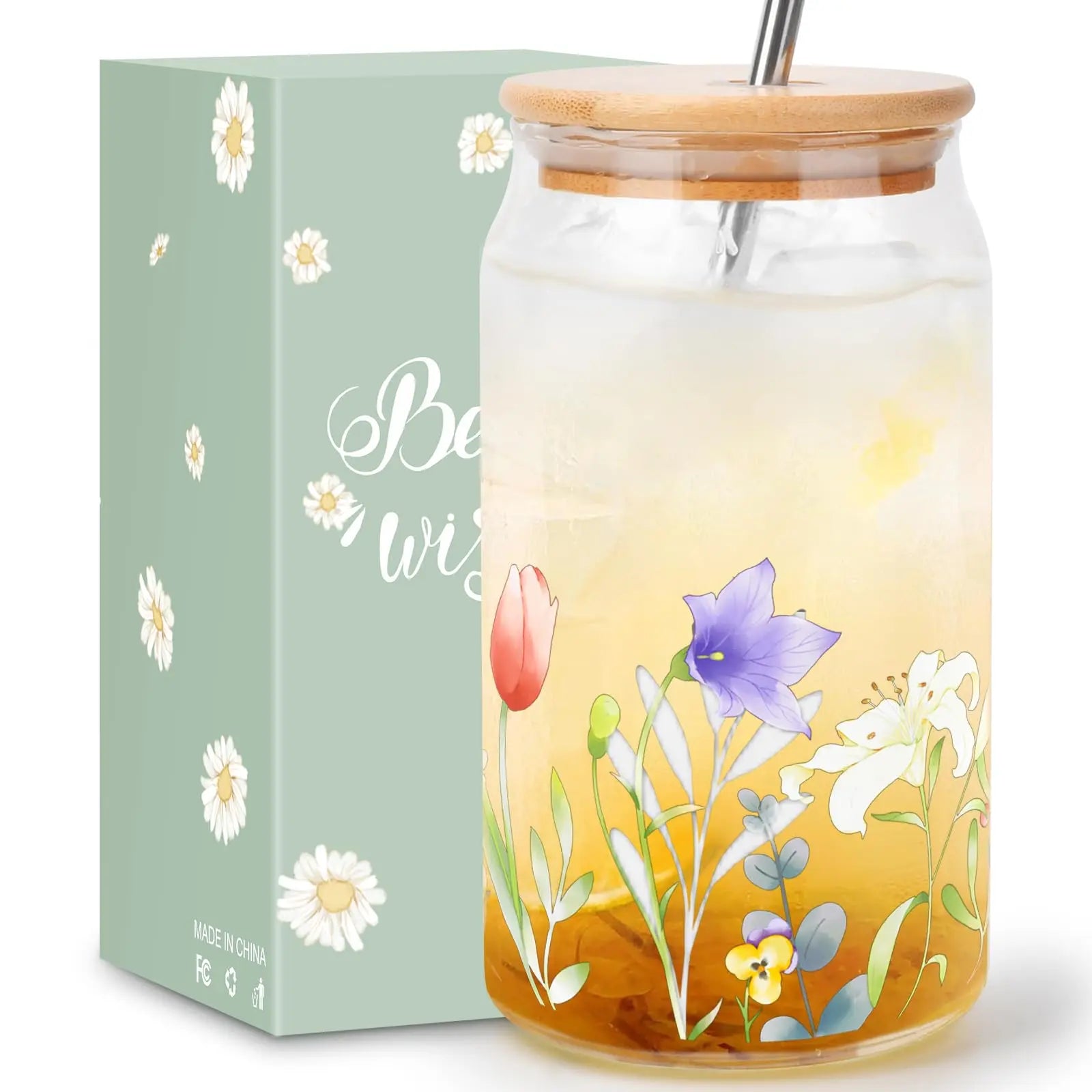 Mothers Day Gifts for Mom from Daughter Son, Unique Gifts Ideas for Women Mama Stepmom Mother In Law, Personalized Anniversary Birthday Mothers Day Presents for Wife from Husband - Can Glass 16OZ FUTURE ENDEAVORS