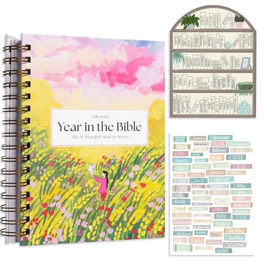 A Beautiful Year In The Bible (Women'S Edition) Spiral Bible Study Guide 52-Week Women'S Bible Study Plan With 46 Chapters Easy-To-Understand Study Journal (With Bible Reading Tracker) FUTURE ENDEAVORS