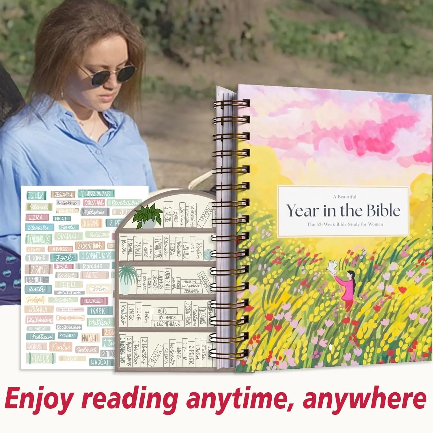 A Beautiful Year In The Bible (Women'S Edition) Spiral Bible Study Guide 52-Week Women'S Bible Study Plan With 46 Chapters Easy-To-Understand Study Journal (With Bible Reading Tracker) FUTURE ENDEAVORS