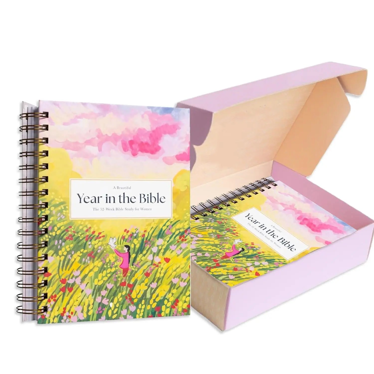 A Beautiful Year In The Bible (Women'S Edition) Spiral Bible Study Guide 52-Week Women'S Bible Study Plan With 46 Chapters Easy-To-Understand Study Journal (With Bible Reading Tracker) FUTURE ENDEAVORS