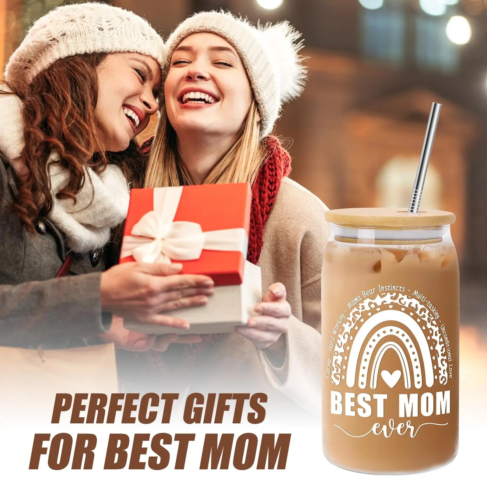 Mothers Day Gifts for Mom from Daughter Son, Unique Gifts Ideas for Women Mama Stepmom Mother In Law, Personalized Anniversary Birthday Mothers Day Presents for Wife from Husband - Can Glass 16OZ FUTURE ENDEAVORS