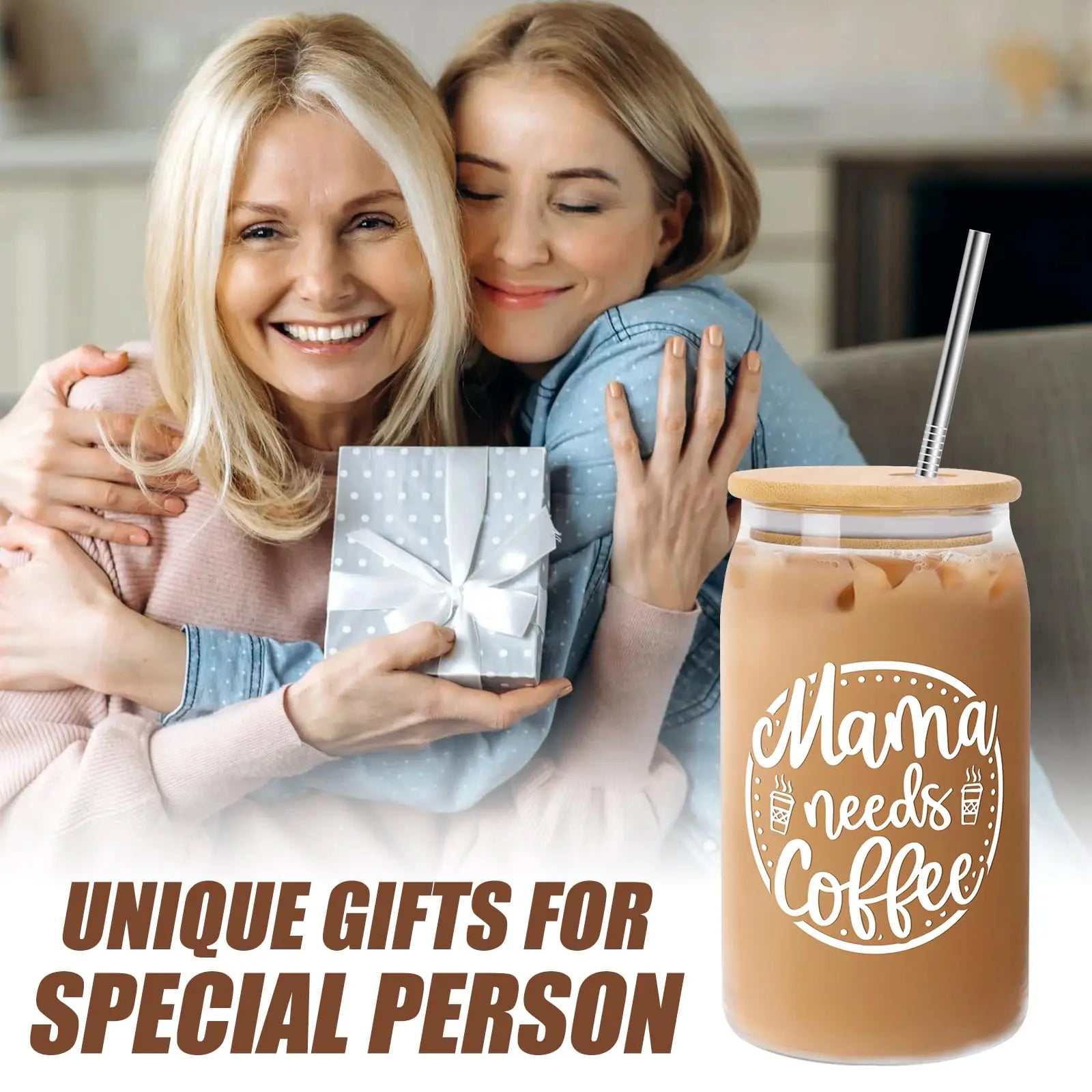 Mothers Day Gifts for Mom from Daughter Son, Unique Gifts Ideas for Women Mama Stepmom Mother In Law, Personalized Anniversary Birthday Mothers Day Presents for Wife from Husband - Can Glass 16OZ FUTURE ENDEAVORS