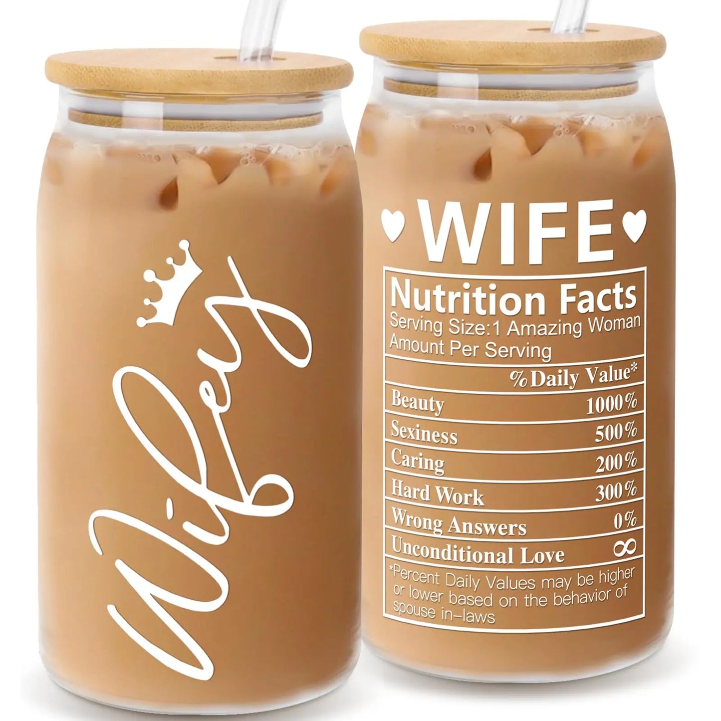Mothers Day Gifts for Mom from Daughter Son, Unique Gifts Ideas for Women Mama Stepmom Mother In Law, Personalized Anniversary Birthday Mothers Day Presents for Wife from Husband - Can Glass 16OZ FUTURE ENDEAVORS