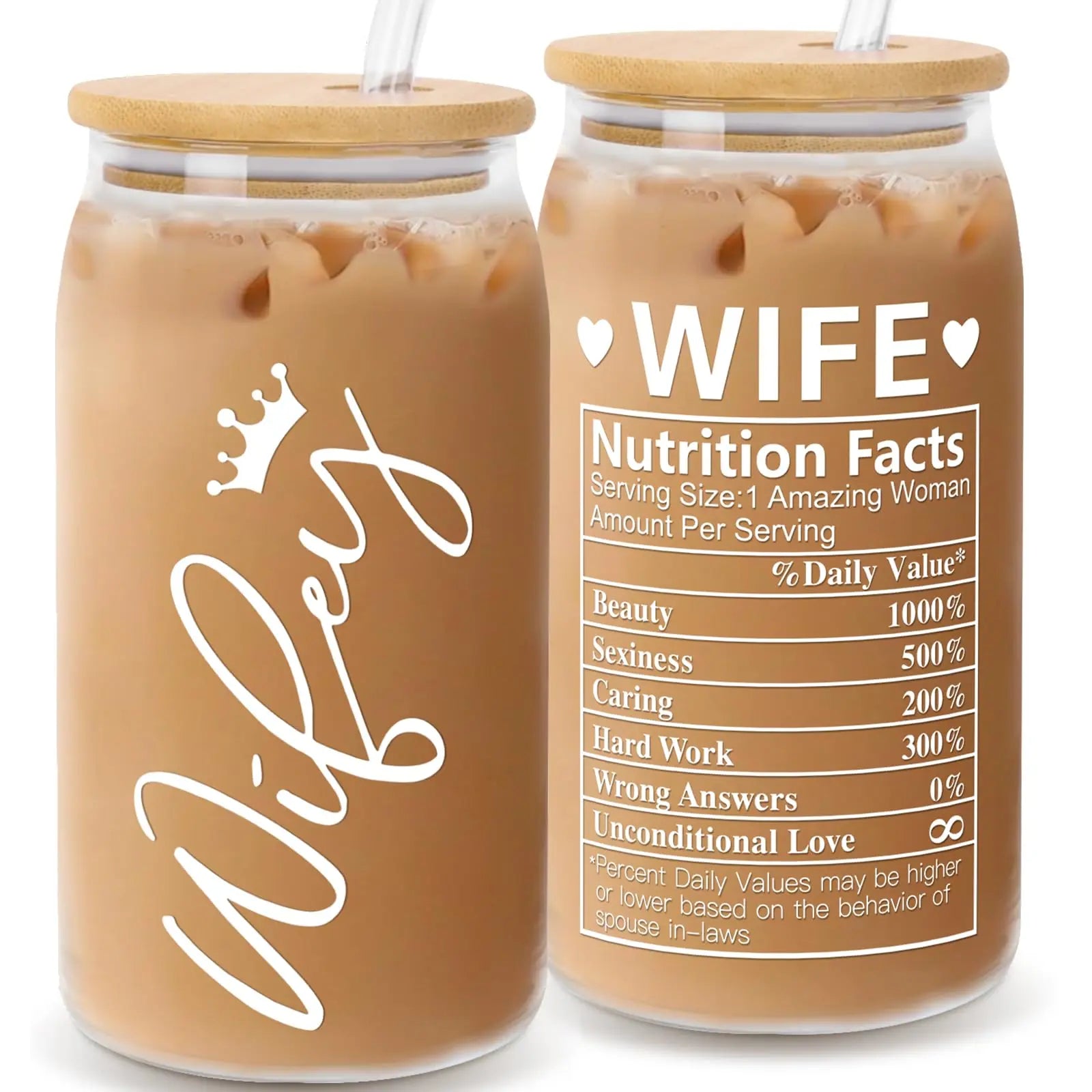 Mothers Day Gifts for Mom from Daughter Son, Unique Gifts Ideas for Women Mama Stepmom Mother In Law, Personalized Anniversary Birthday Mothers Day Presents for Wife from Husband - Can Glass 16OZ FUTURE ENDEAVORS